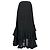 Falda maxi con volantes y capas Chloé en algodón negro - vista 3
