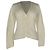 Jil Sander Strickcardigan mit Knöpfen aus weißer Wolle Roh