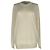 Sweater de malha Theory com gola redonda em seda Ivory Branco Cru