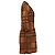 Abito camicia midi stampato Burberry Brit Irenie in cotone marrone - vista 3