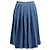 Gonna midi plissettata in denim blu di cotone Joseph - vista 3