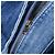 Gonna midi plissettata in denim blu di cotone Joseph - vista 7
