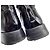 Chanel CC gesteppte Mid-Calf Combat Boots aus schwarzem Leder - Ansicht 8