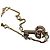 Bracciale Gucci Double G Key in metallo dorato D'oro - vista 4