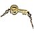 Bracciale Gucci Double G Key in metallo dorato D'oro - vista 5