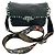 Bolsa de Ombro Rolling Rockstud Valentino Garavani em couro preto - vista 3