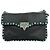 Bolsa de Ombro Rolling Rockstud Valentino Garavani em couro preto - vista 4