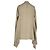Sweater capa em malha canelada Rick Owens em lã bege - vista 3