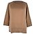 Top de malha de luxo Brunello Cucinelli em cashmere Tan Marrom Bege
