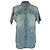 Autre Marque Camicia in denim a maniche corte Saint Laurent in cotone blu Blu chiaro