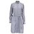Autre Marque Robe chemise midi rayée Brooks Brothers en coton bleu