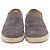 Espadrilles tressées Brunello Cucinelli en daim gris - vue 2