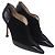 Stivaletti a punta Jimmy Choo in camoscio nero - vista 3