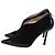 Stivaletti a punta Jimmy Choo in camoscio nero - vista 4