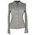 Altuzarra Rippstrick-Cardigan aus grauer Baumwolle