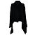 Sweater Cape Rick Owens em cashmere preto