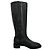 Stuart Weitzman kniehohe Stiefel aus schwarzem Leder