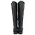 Stuart Weitzman kniehohe Stiefel aus schwarzem Leder - Ansicht 6