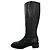 Stuart Weitzman kniehohe Stiefel aus schwarzem Leder - Ansicht 7