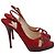 Zapatos Slingback Jimmy Choo en ante rojo Roja