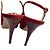 Zapatos Slingback Jimmy Choo en ante rojo Roja - vista 10
