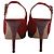Zapatos Slingback Jimmy Choo en ante rojo Roja - vista 5