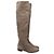 Stuart Weitzman Knee-High en ante marrón Castaño Roja - vista 3