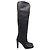 Botas por encima de la rodilla Stuart Weitzman en cuero negro - vista 3