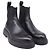 Salvatore Ferragamo Stivaletti Chelsea Ferragamo in pelle nera Nero - vista 3