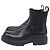 Salvatore Ferragamo Stivaletti Chelsea Ferragamo in pelle nera Nero - vista 4