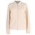 Cardigã com zíper em malha trançada Brunello Cucinelli em cashmere creme Branco Cru