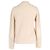 Cardigã com zíper em malha trançada Brunello Cucinelli em cashmere creme Branco Cru - vista 3