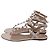 Sandali bassi Rockstud Valentino Garavani in pelle bianca - vista 4