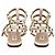 Sandali bassi Rockstud Valentino Garavani in pelle bianca - vista 5