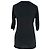 Jil Sander T-Shirt mit 3/4-Ärmeln aus schwarzer Baumwolle - Ansicht 3