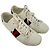 Baskets Gucci Ace Low-Top en cuir blanc Écru - vue 5