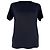 Jil Sander Rundhals T-Shirt einfarbig aus schwarzer Baumwolle