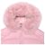 Moncler Mino Fur-Trimmed Down Jacket in Pink Polyester - view 4