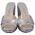 Sandali wedge Jimmy Choo Almer 105 in pelle argento Metallico - vista 2