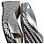 Sandali wedge Jimmy Choo Almer 105 in pelle argento Metallico - vista 9