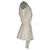 Top drapeado asimétrico Alexander Mcqueen en algodón blanco Crudo - vista 2