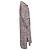 Abito midi Burberry Scribble Check in seta multicolore - vista 3