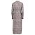 Abito midi Burberry Scribble Check in seta multicolore - vista 4
