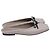 Brunello Cucinelli Monili Leather Mules in Grey Leather