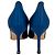 Décolleté Manolo Blahnik Hangisi Embellished in raso blu - vista 6