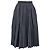 Falda midi plisada de denim MSGM en algodón azul oscuro