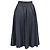 Falda midi plisada de denim MSGM en algodón azul oscuro - vista 3