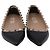 Ballerine a punta Rockstud Valentino Garavani in pelle nera - vista 2