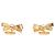 Orecchini a bottone Dior CD Bow in metallo dorato D'oro Metallico