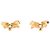 Orecchini a bottone Dior CD Bow in metallo dorato D'oro Metallico - vista 2